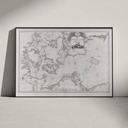 Blter og Sunde 1805 - stersens vestlige del - Skort