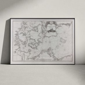 Blter og Sunde 1805 - stersens vestlige del - Skort