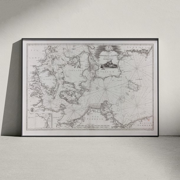 Blter og Sunde 1805 - stersens vestlige del - Skort