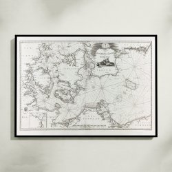 Blter og Sunde 1805 - stersens vestlige del - Skort