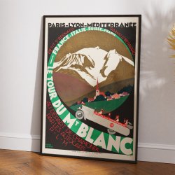 Mont Blanc, Frankrig 1927 - Plakat