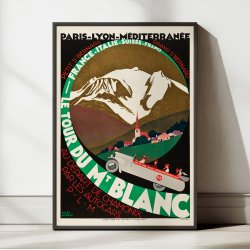 Mont Blanc, Frankrig 1927 - Plakat