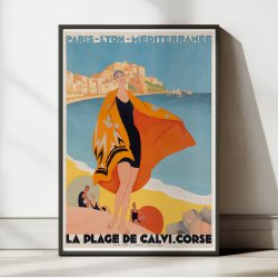 Calvi 1920 - Paris-Lyon - Plakat
