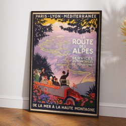 Alperne 1920 - Paris-Lyon - Plakat