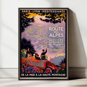 Alperne 1920 - Paris-Lyon - Plakat