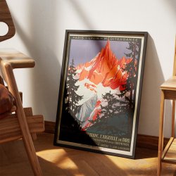 Chamonix, Mont Blanc 1924 - Plakat