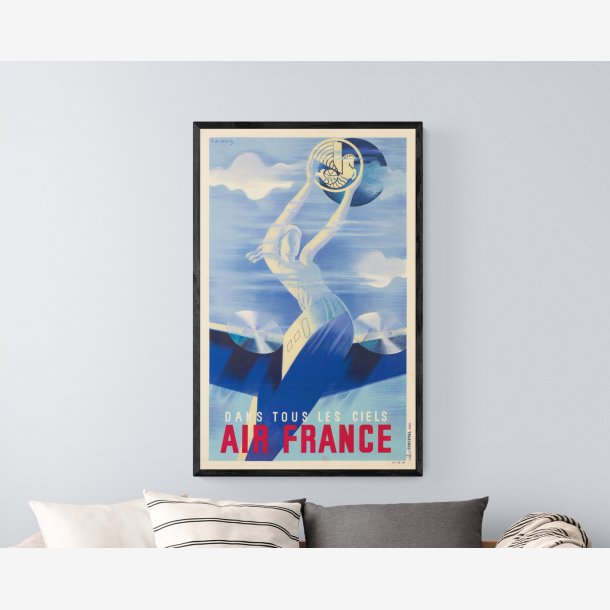 Air France 1936 - Reklameplakat - 4570 cm