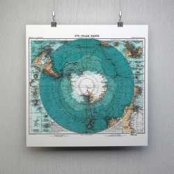 Antarktis, Sydpolen 1912 - Ekspeditionskort