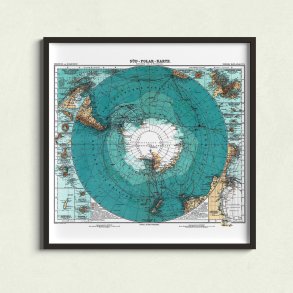 Antarktis, Sydpolen 1912 - Ekspeditionskort