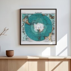 Antarktis, Sydpolen 1912 - Ekspeditionskort