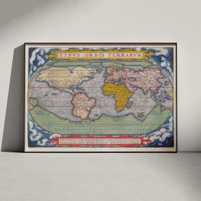 Atlas over Verden 1572 - Ortelius Plakat