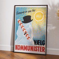 Danske Kommunister 1947 - Politisk valgplakat