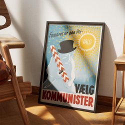 Danske Kommunister 1947 - Politisk valgplakat