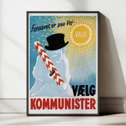 Danske Kommunister 1947 - Politisk valgplakat
