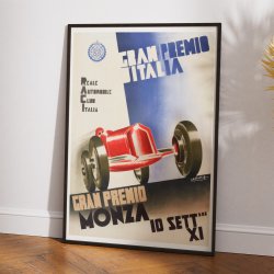 Monza Grand Prix 1933 - Motorsport - Plakat