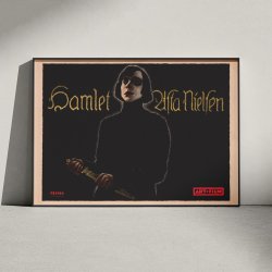 Hamlet 1920 - Asta Nielsen filmplakat
