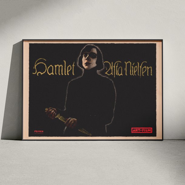 Hamlet 1920 - Asta Nielsen filmplakat