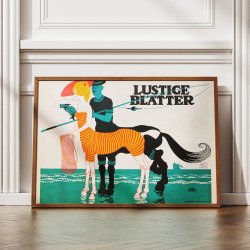 Lustige Bltter 1909 - Reklameplakat