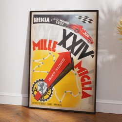 Mille Miglia 1957 - Motorsport - Plakat
