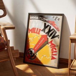 Mille Miglia 1957 - Motorsport - Plakat