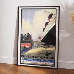 Transatlantique 1874 - Reklameplakat