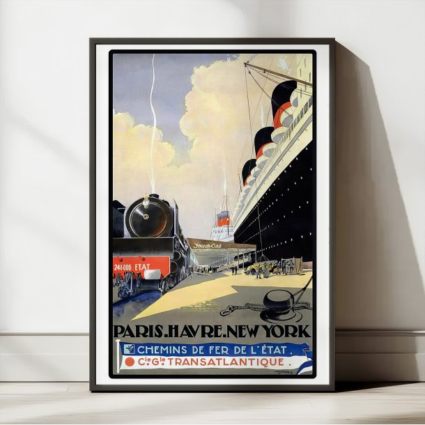 Transatlantique 1874 - Reklameplakat