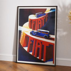 Fiat 1900 - Reklameplakat