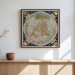 Verdenskort 1587 - Urbano Monti