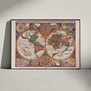 Map of the World 1651 - Plakat