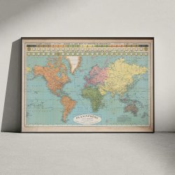 Planisfre 1930 - Verdenskort