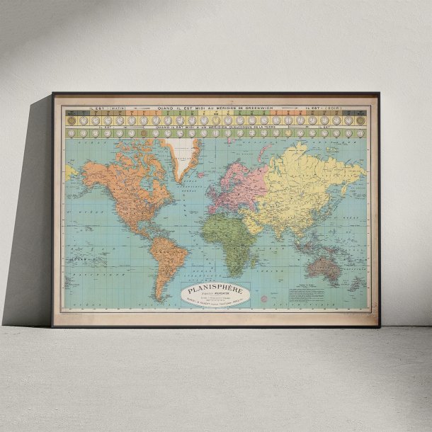 Planisfre 1930 - Verdenskort