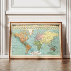 Planisfre 1930 - Verdenskort