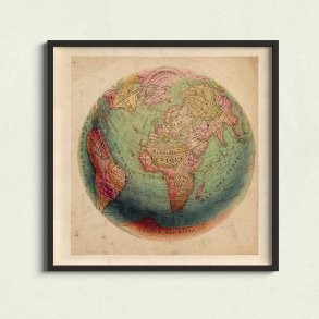 Globus 1879 - Geografisk plakat