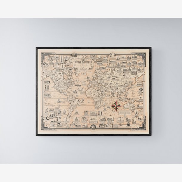 Verdens vidundere - Plakat - 6650 cm