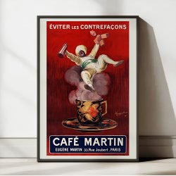 Caf Martin 1900 - Reklameplakat