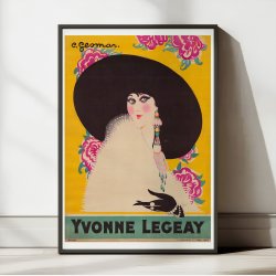 Yvonne Legeay 1926 - Teaterplakat