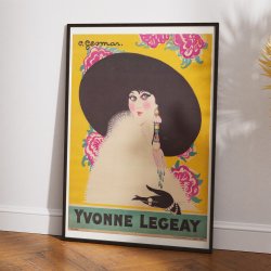 Yvonne Legeay 1926 - Teaterplakat