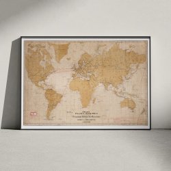 Telgrafo Submarino - Kort &amp; reklameplakat