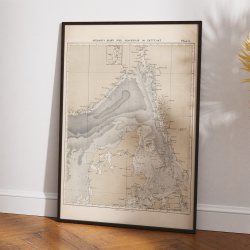 Skagerrak og Kattegat 1877 - Maritimt oversigtskort