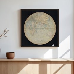 Den stlige halvkugle - Globus plakat