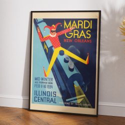 Mardi Gras, New Orleans - Plakat