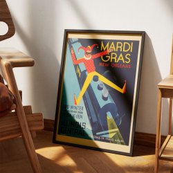 Mardi Gras, New Orleans - Plakat