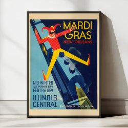 Mardi Gras, New Orleans - Plakat