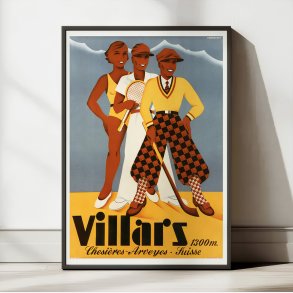 Villars, Schweiz 1899 - Plakat