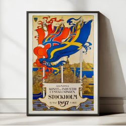 Stockholm Udstilling 1897 - Plakat