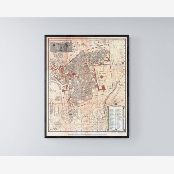 Jerusalem 1920 - Bykort - 4555 cm