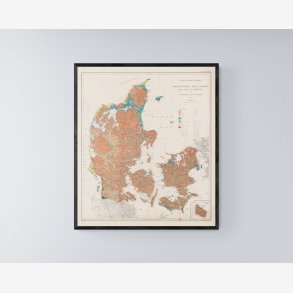 Jordbunden i Danmark 1984 - Geologisk kort - 5058 cm