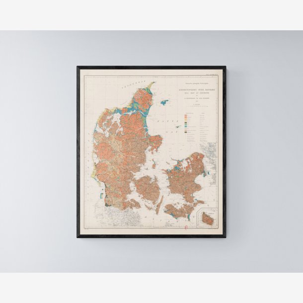 Jordbunden i Danmark 1984 - Geologisk kort - 5058 cm