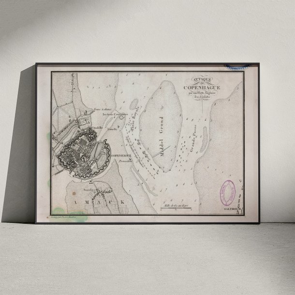 Slaget om Kbenhavn 1801 - Historisk bykort