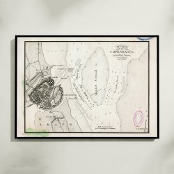 Slaget om Kbenhavn 1801 - Historisk bykort
